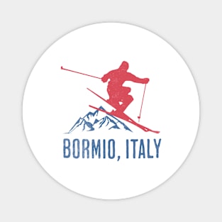 Bormio Slopes Skier Magnet